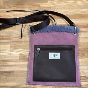 UGG Australia Purple and Brown Crossbody Bag